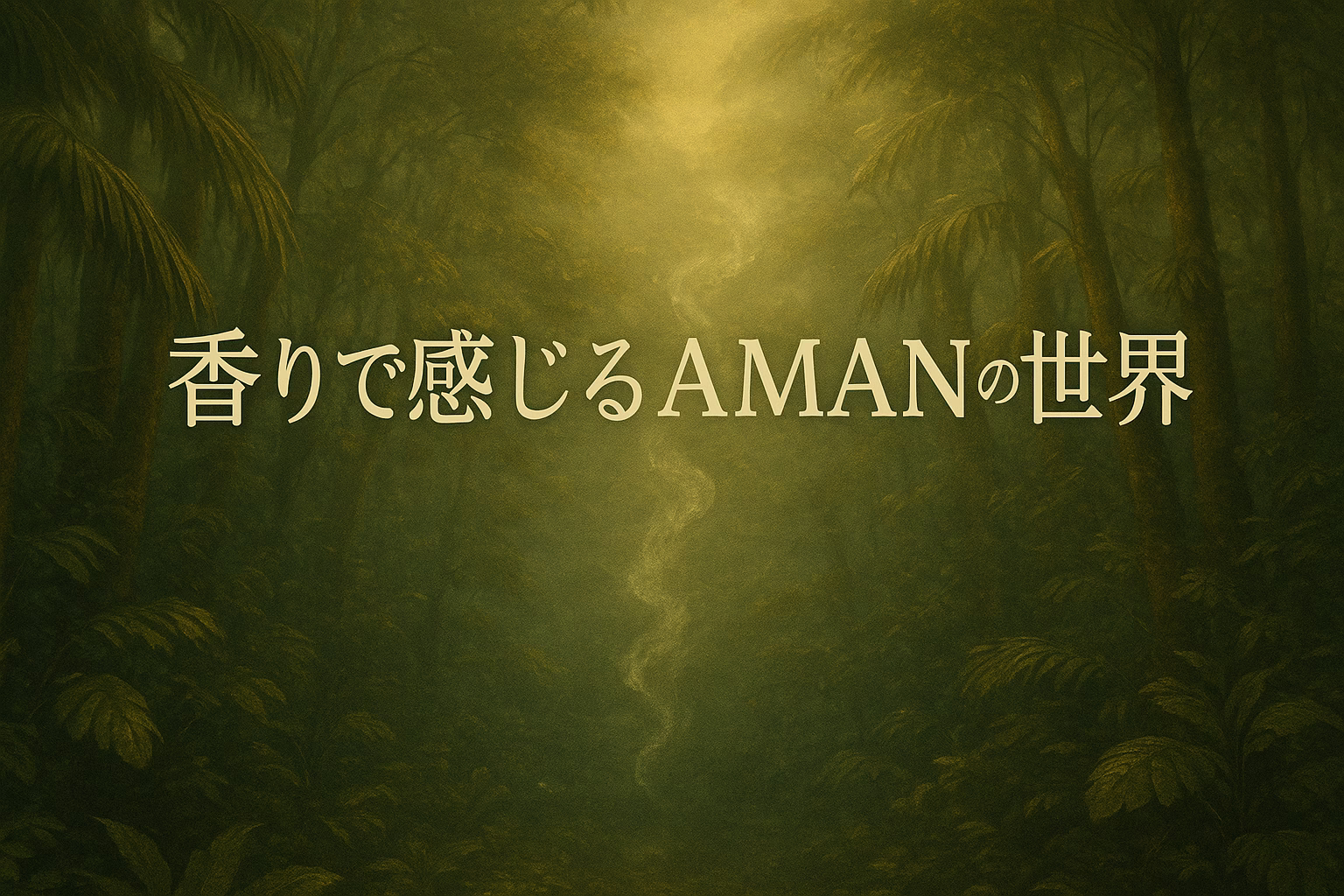 香りで感じるAMANの世界