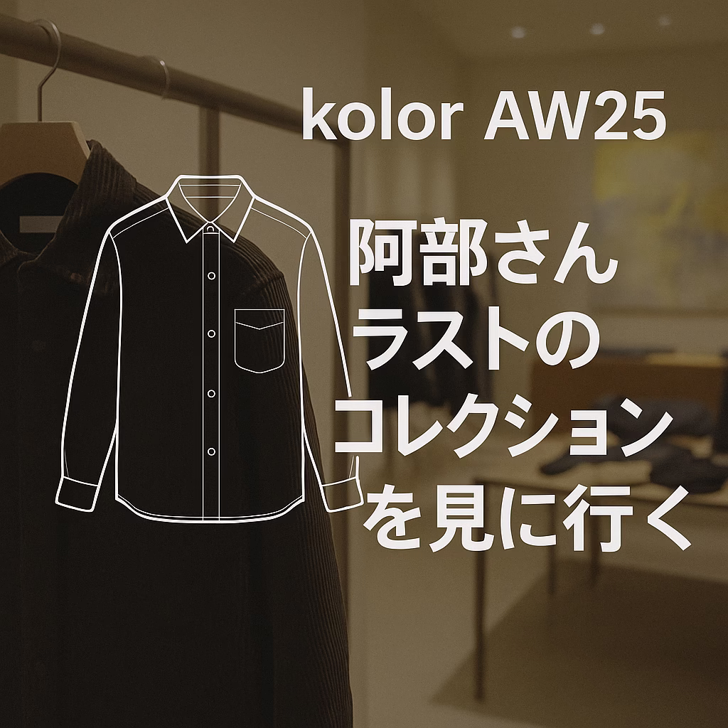 kolor AW25立ち上げ。阿部さんラストのコレクションを見に行く